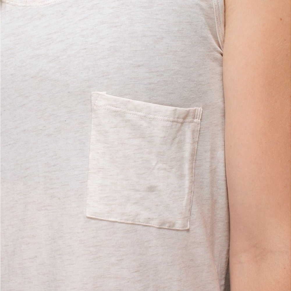 Lululemon Yogi Racerback Tank Top in Heathered Angel White Cream Size 0 - Picture 3 of 11